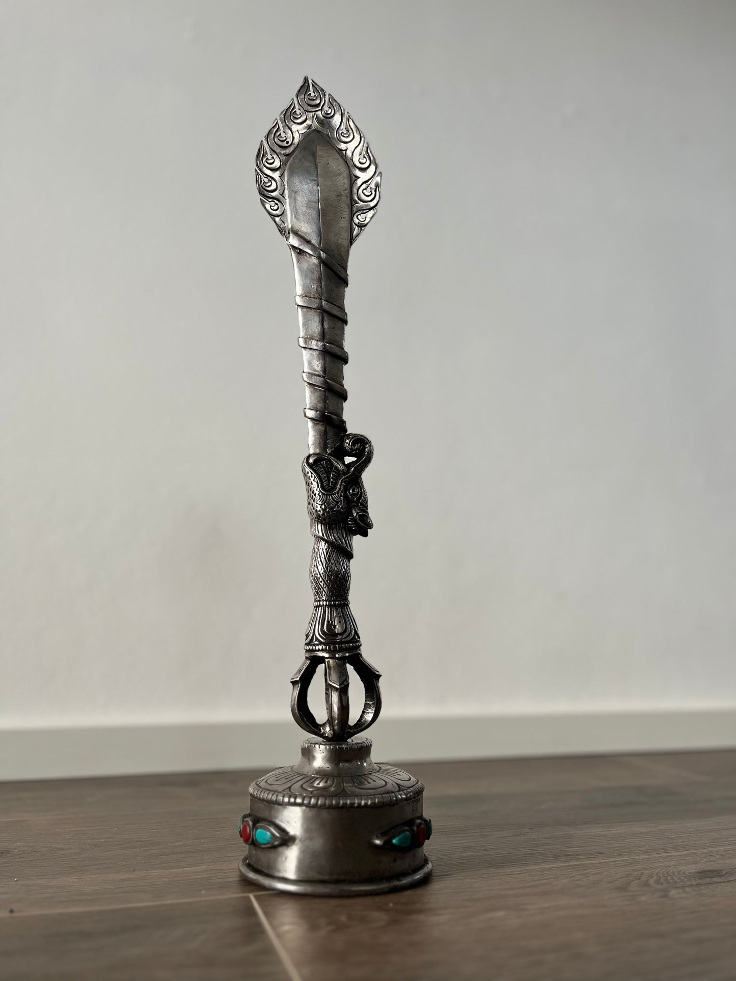 Sword of Wisdom / Vajra Dorje Sword, iron, with stand, size L