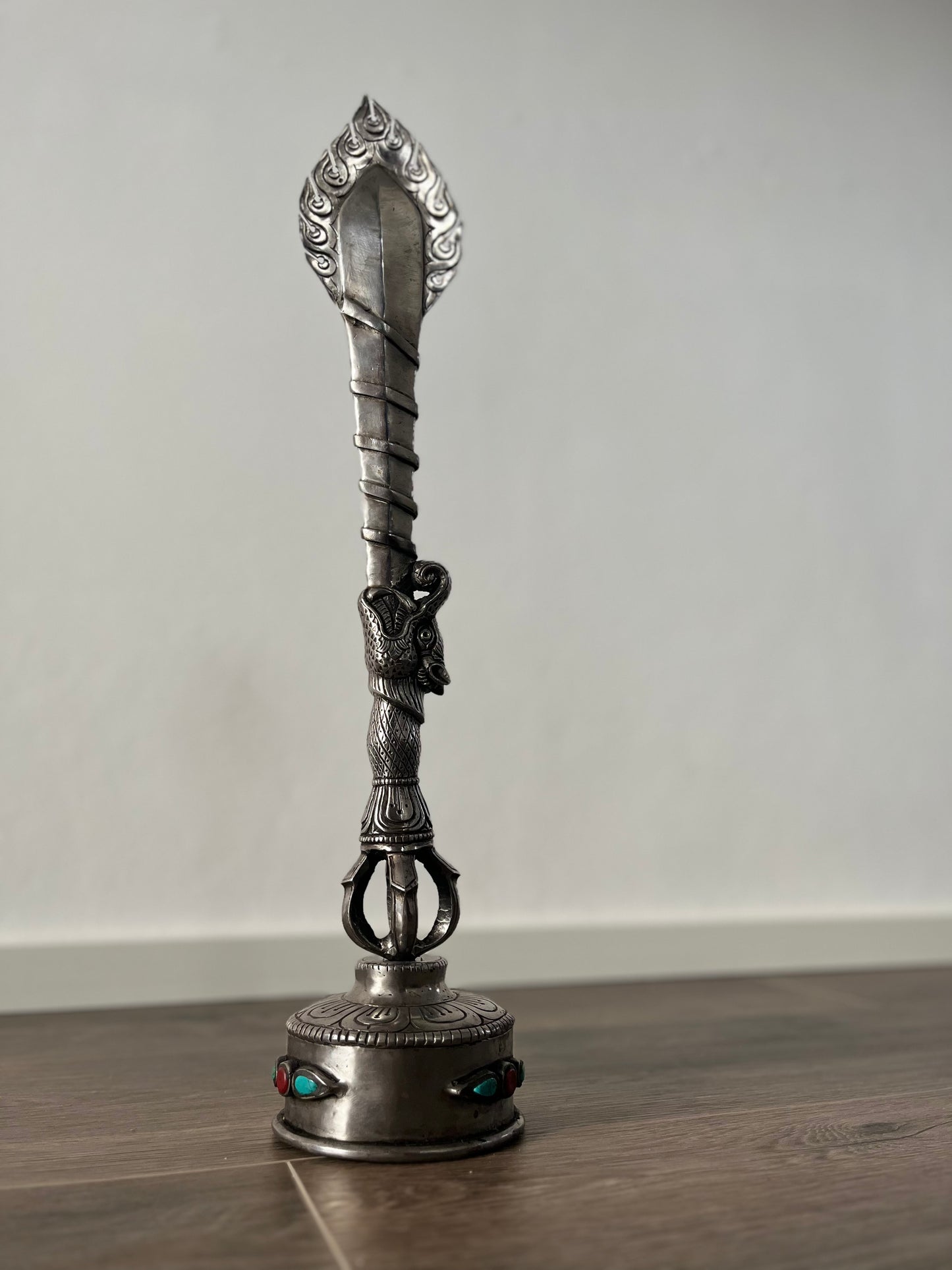 Sword of Wisdom / Vajra Dorje Sword, iron, with stand, size L