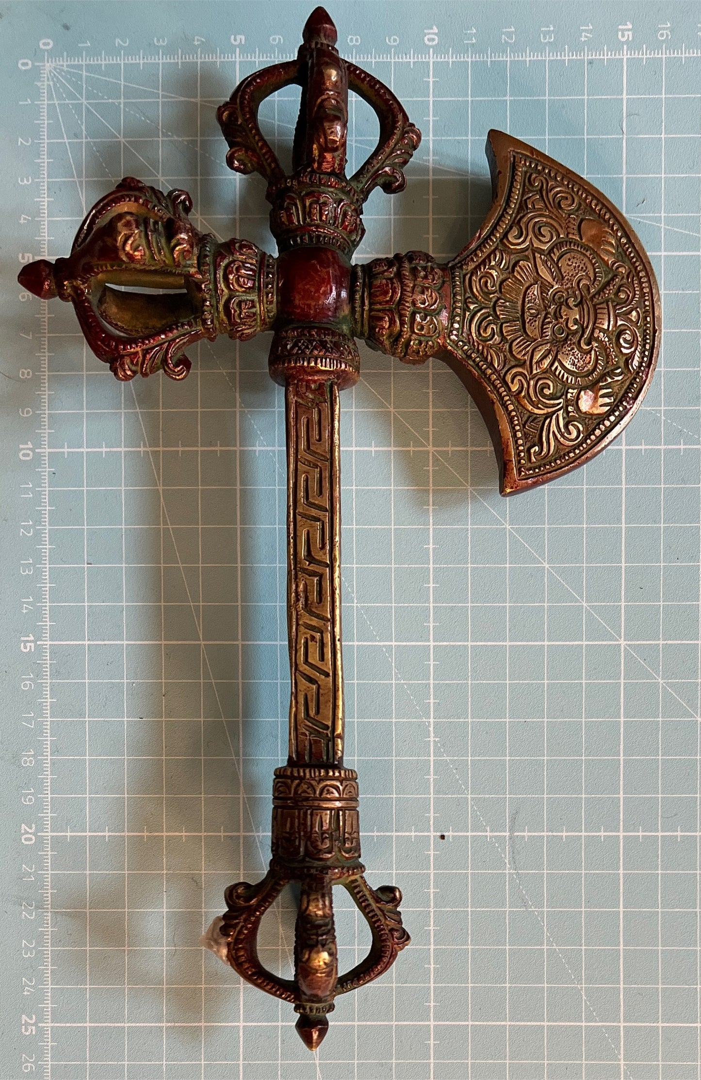 Parashu Ax with Dorje - Tantric Ax - long