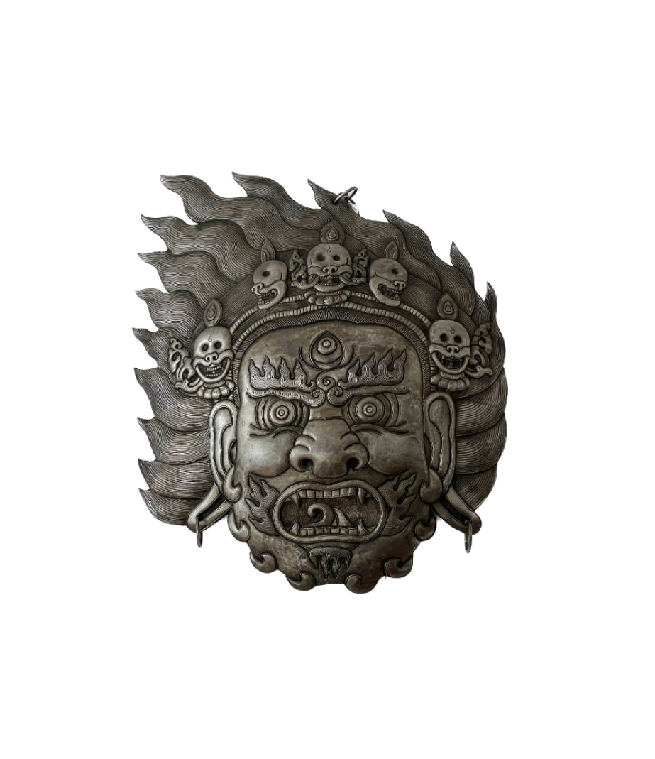 Mahakala mask, iron